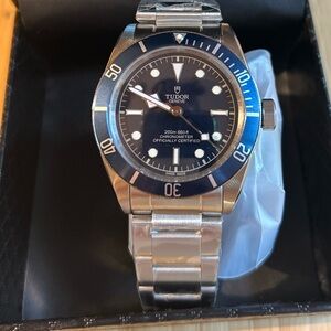 Tudor Heritage Blue and Silver Watch